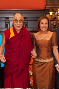 Somaly Mam and Dalai Lama